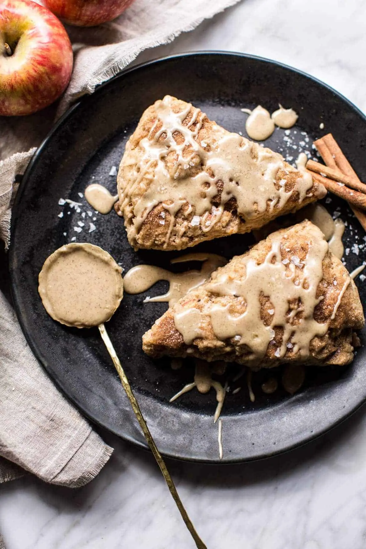 brown-butter-maple-glazed-cinnamon-apple-scones.