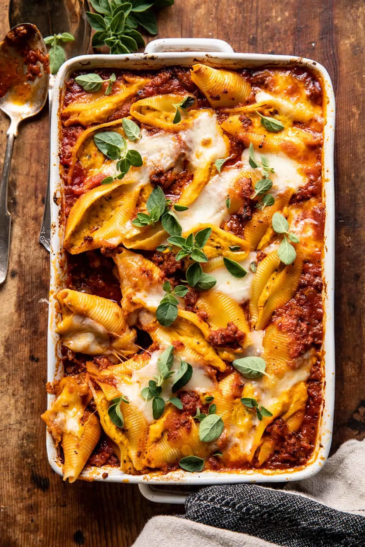 pumpkin-cheese-stuffed-pasta-shell-bolognese-bake