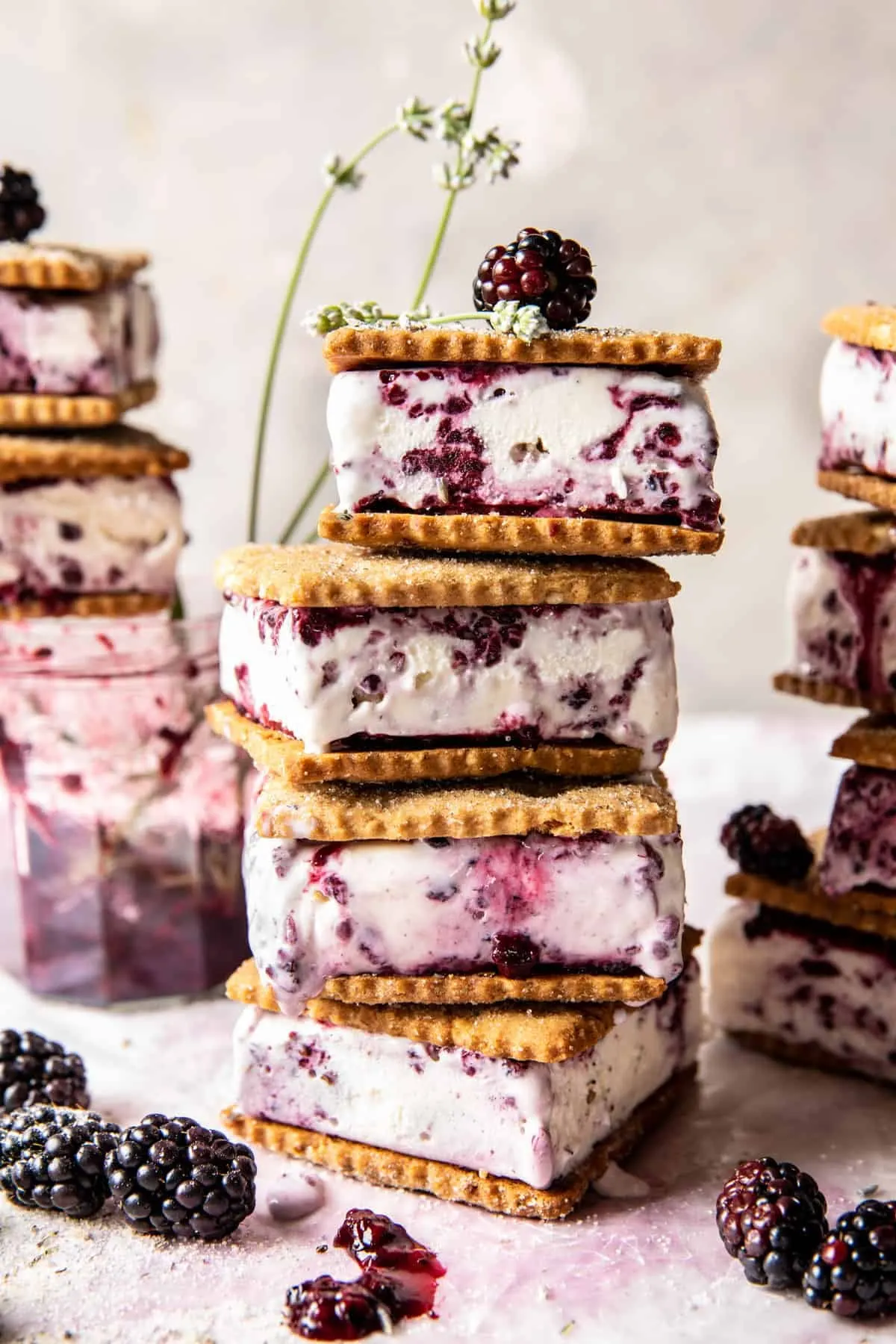 blackberry-lavender-ice-cream-sandwiches