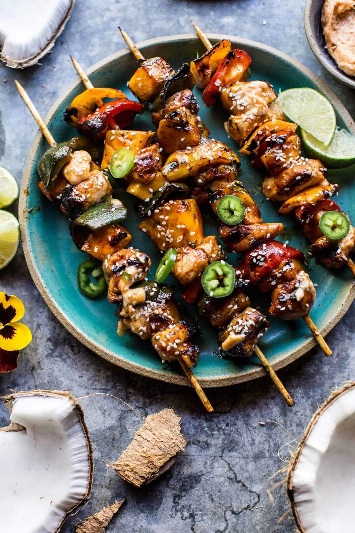 hawaiian-bbq-skewers-with-sriracha-lime-butter