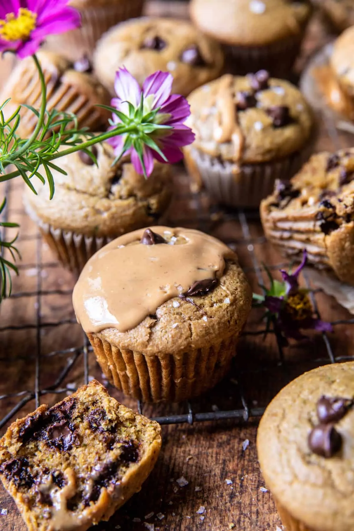 blender-chocolate-chip-peanut-butter-zucchini-muffins