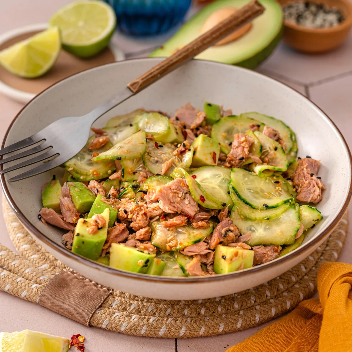 easy-5-minute-canned-tuna-and-cucumber-salad