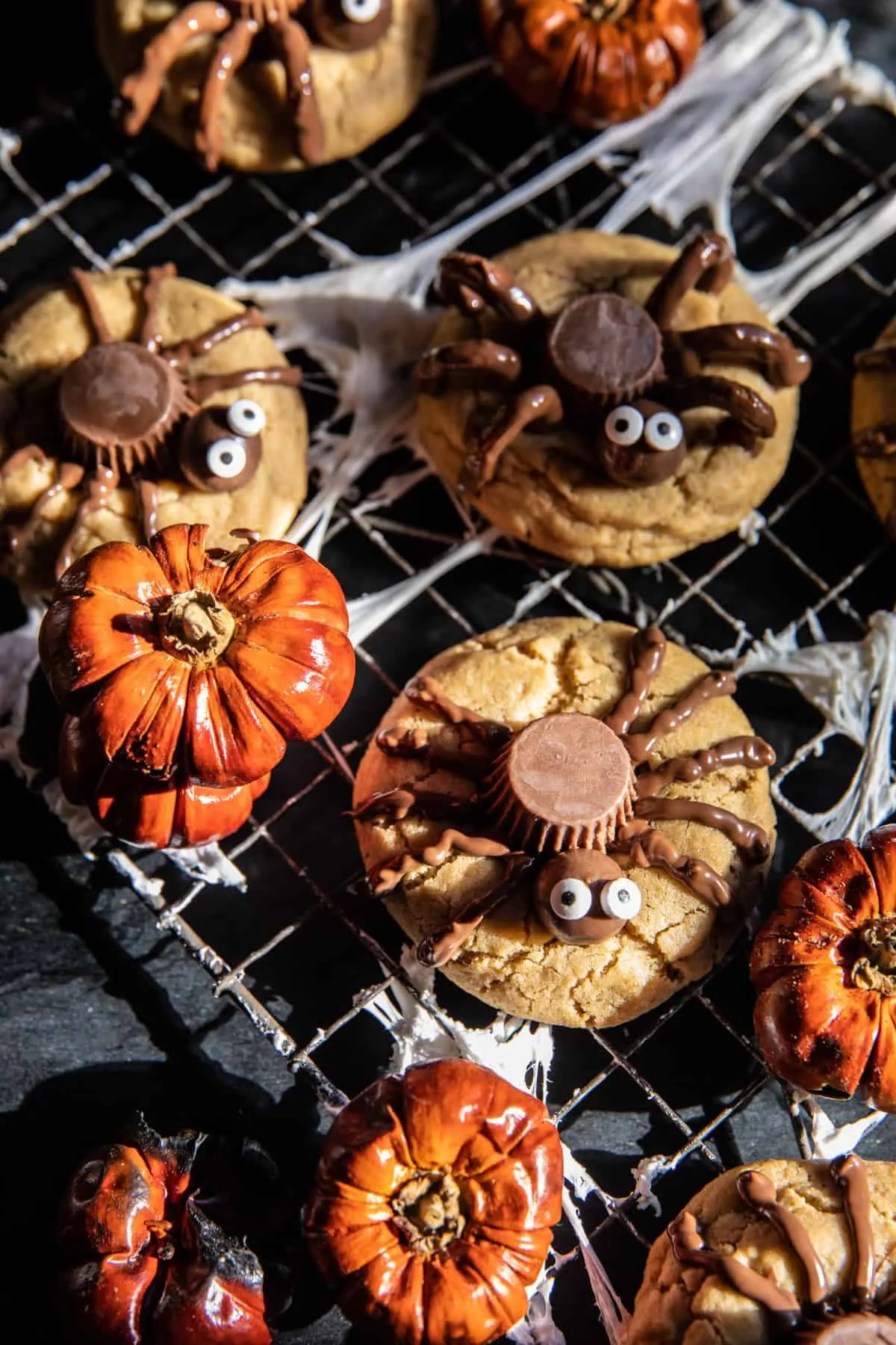chewy-brown-sugar-peanut-butter-spider-cookies