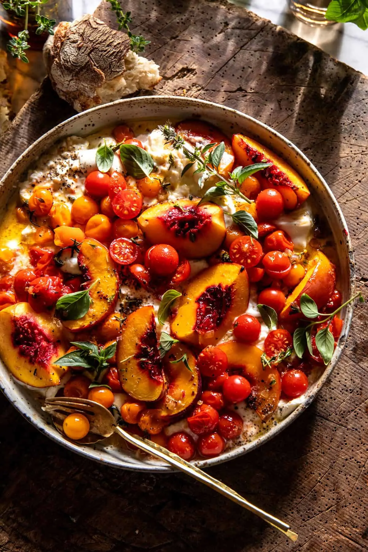 tomato-peach-caprese-with-brown-butter