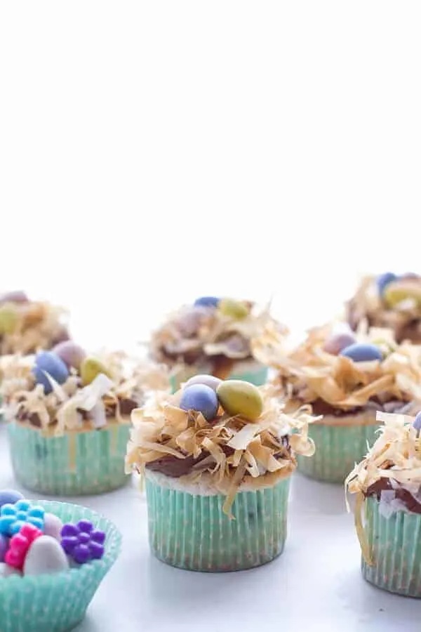 angel-food-cupcakes-with-chocolate-whipped-coconut-frosting-crispy-phyllo-nest.