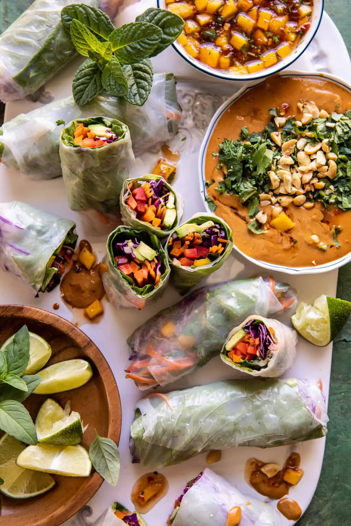 chili-mango-summer-rolls-with-ginger-peanut-sauce