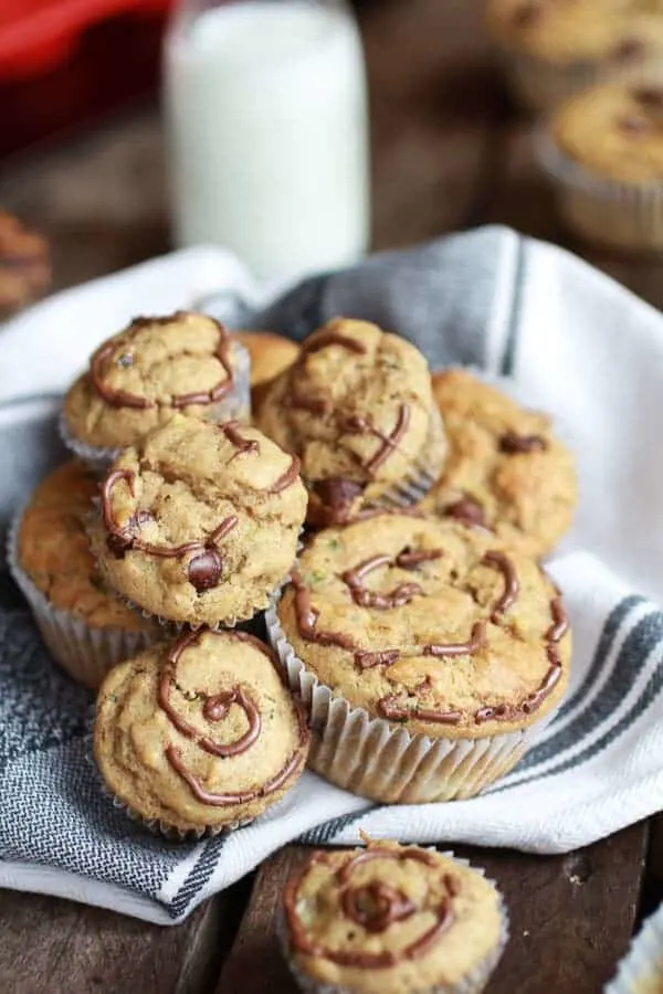 nutella-stuffed-whole-wheat-peanut-butter-banana-and-zucchini-muffins