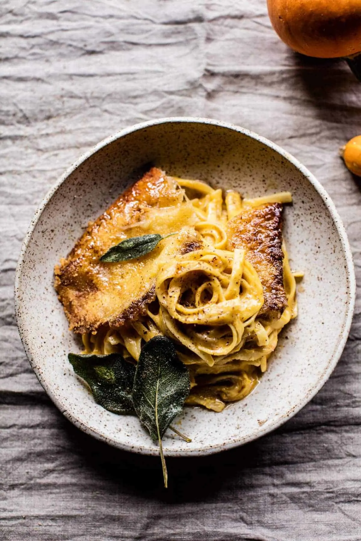 brown-butter-pumpkin-fettuccine-alfredo-with-fried-cheese