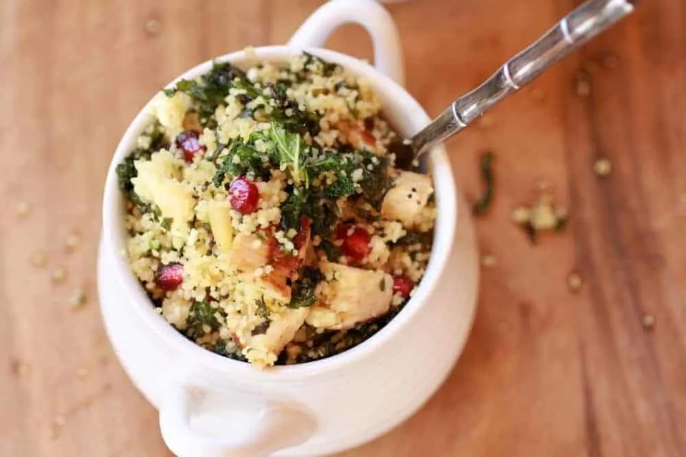 crispy-kale-salad-with-coucous-grilled-chicken-and-pomegranates
