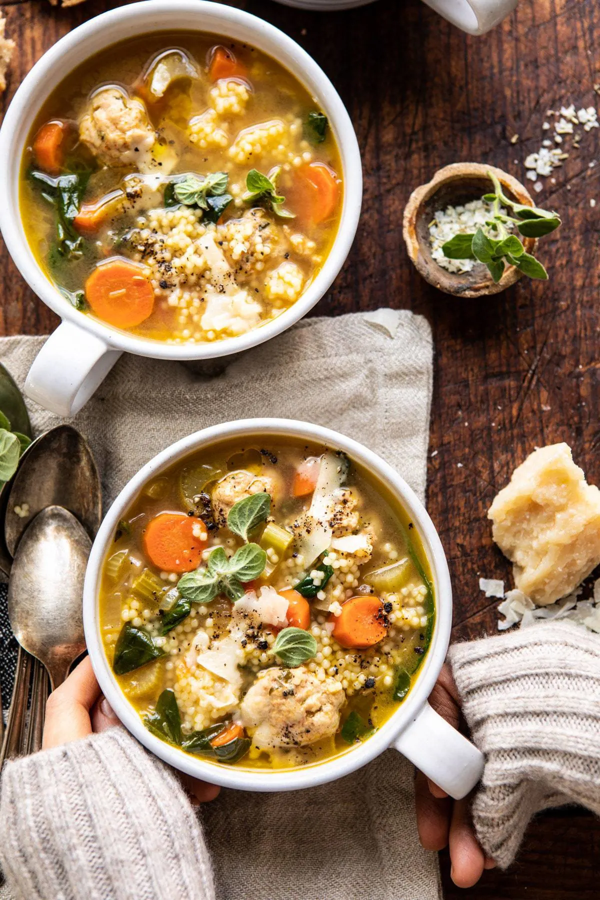 healthier-italian-wedding-soup-with-lemon-and-garlic