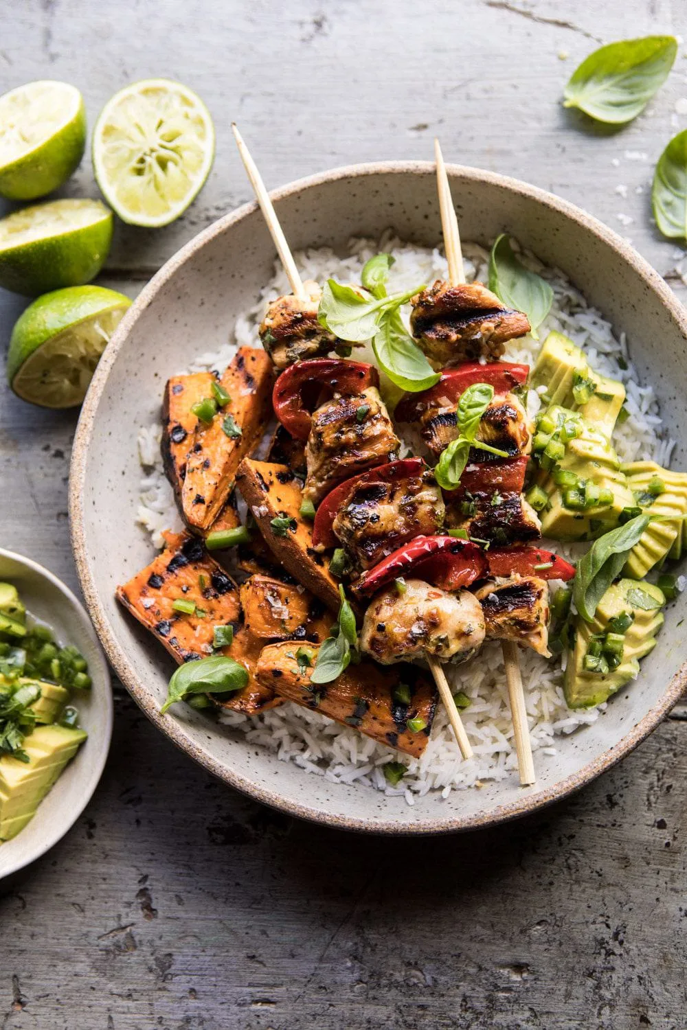grilled-chili-lime-honey-chicken-and-sweet-potatoes-with-avocado-salsa