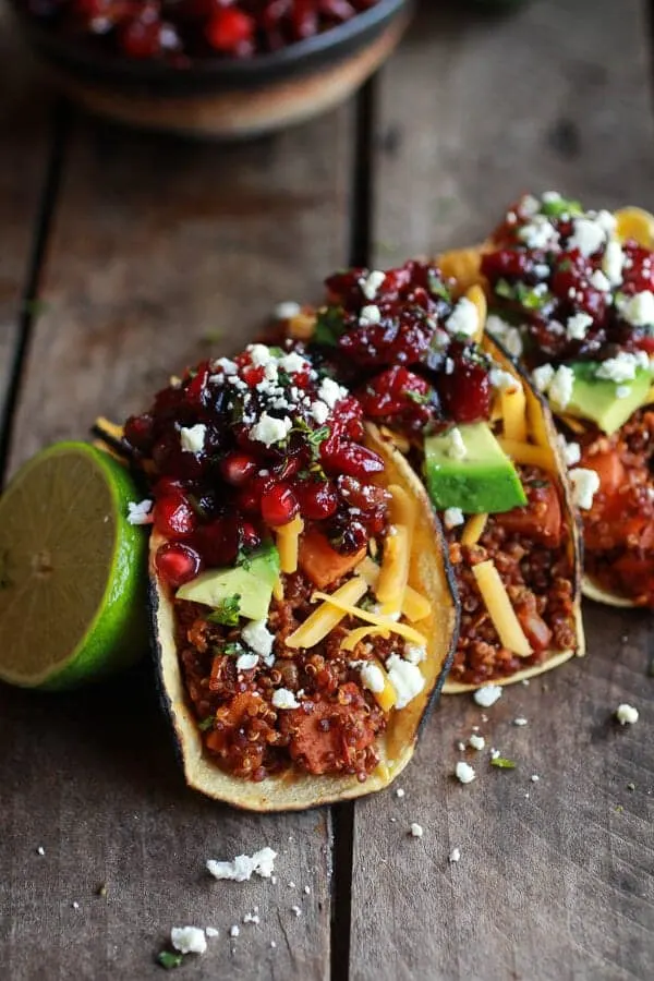 chipotle-quinoa-sweet-potato-tacos-with-roasted-cranberry-pomegranate-salsa