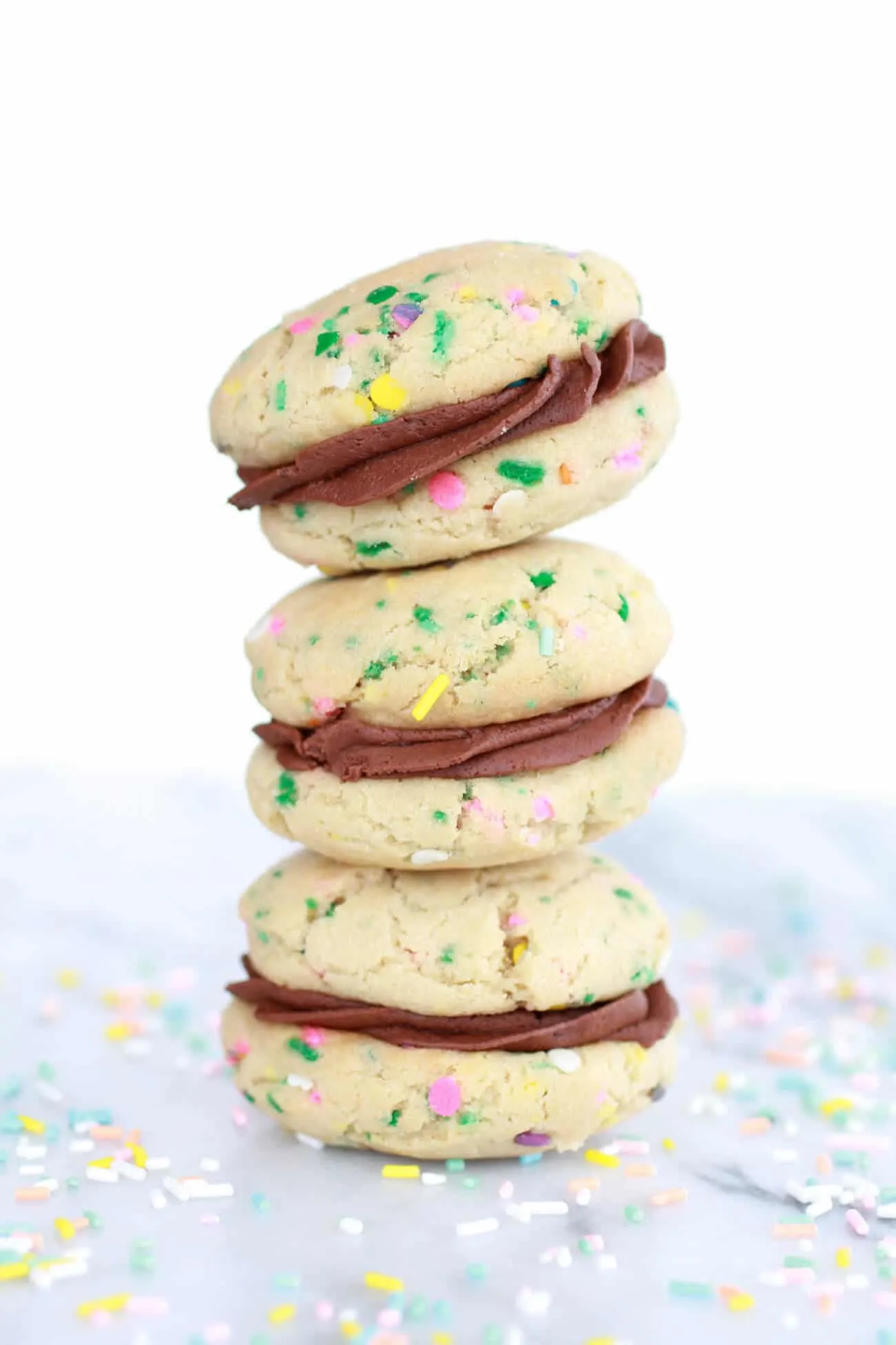 homemade-funfetti-sandwich-cookies-with-chocolate-ganache-frosting