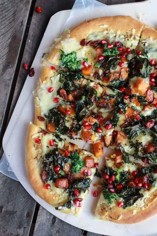 caramelized-butternut-crispy-kale-fontina-pizza-with-pomegranate-salsa