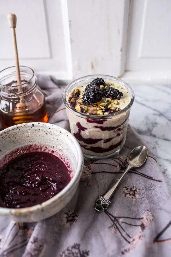 black-tea-infused-irish-porridge-with-acai-berry-ripple-pistachio-cream.