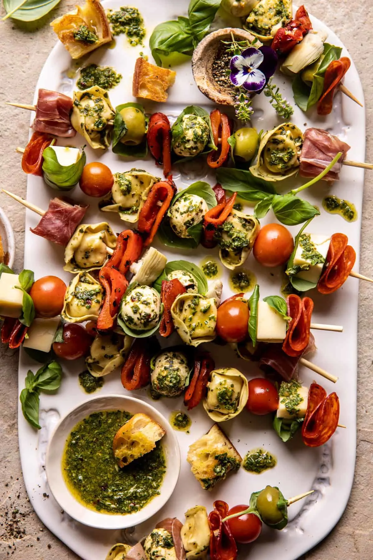 antipasto-tortellini-skewers-with-lemon-basil-vinaigrette