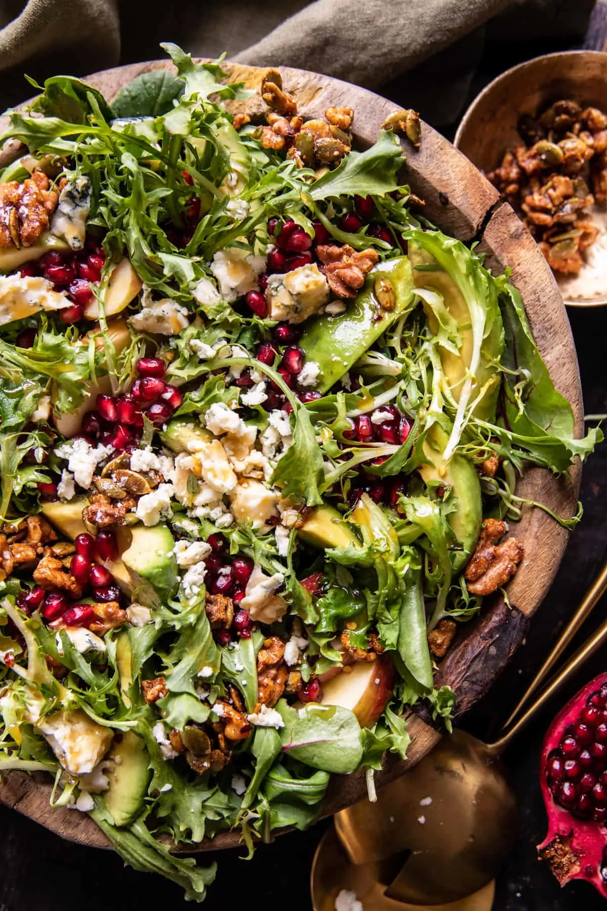 christmas-salad-with-honey-mustard-dressing