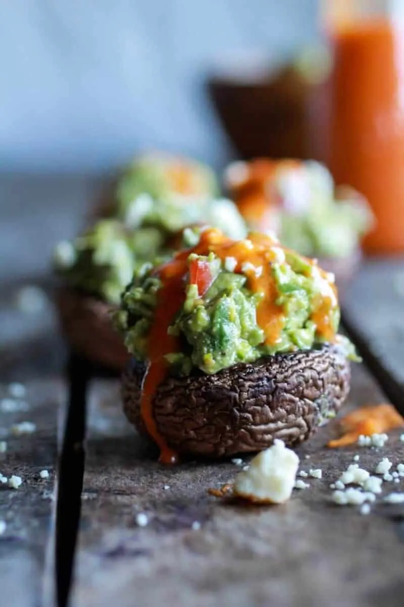 blue-cheese-guacamole-stuffed-mushrooms-with-buffalo-sauce