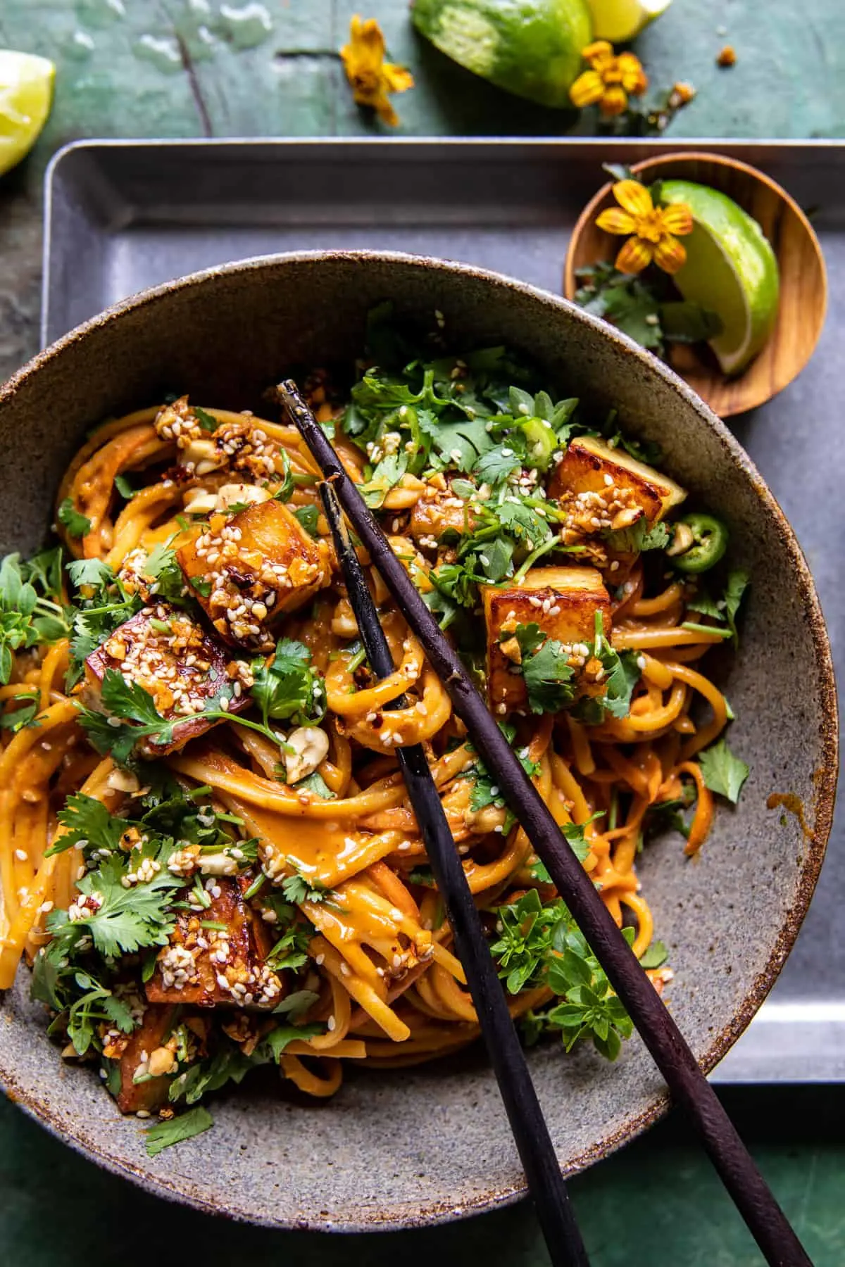 chili-crisp-peanut-noodles-with-crispy-halloumi