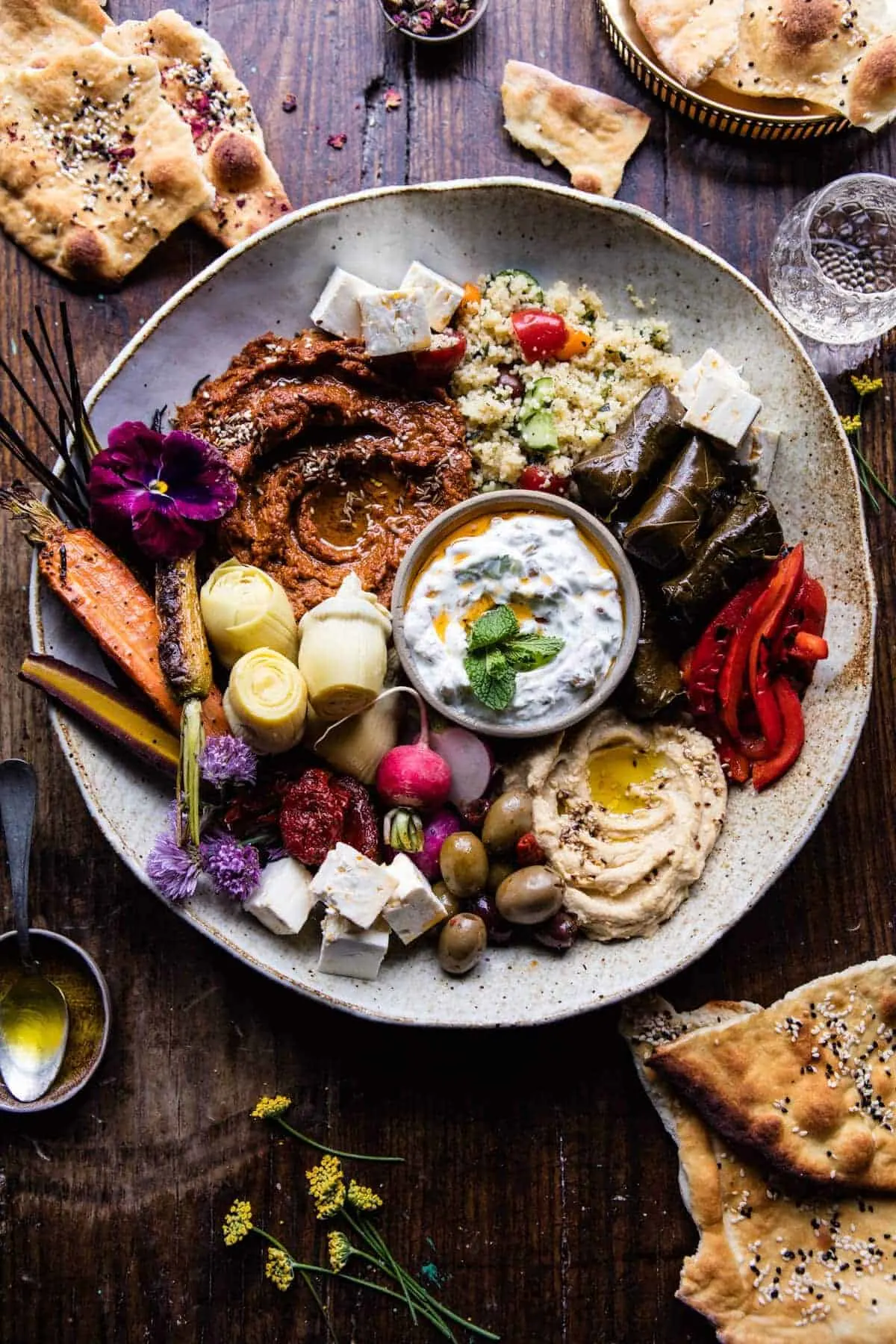 roasted-red-pepper-meze-platter