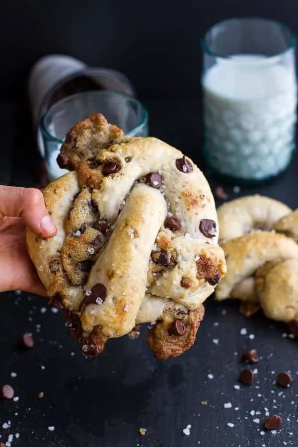 warm-chocolate-chip-cookie-stuffed-soft-pretzels