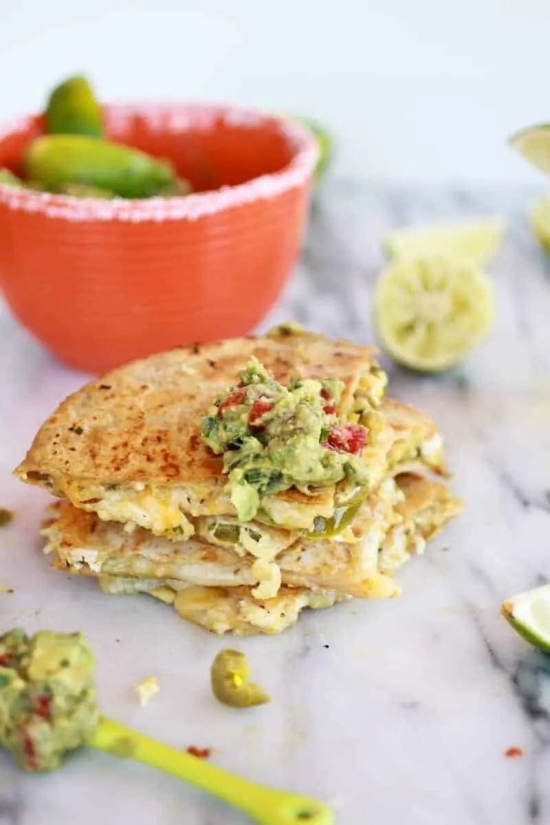 margarita-chicken-quesadilla-with-margarita-guacamole