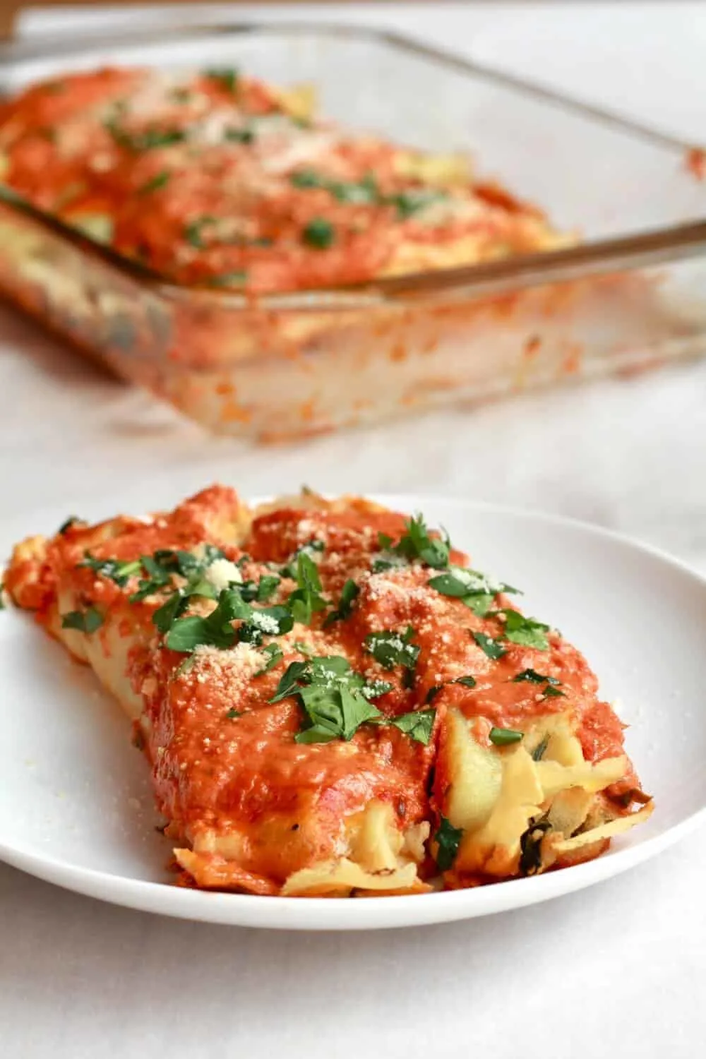 spicy-italian-chicken-suasage-spinach-and-crepe-manicotti