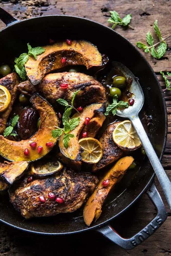 skillet-roasted-moroccan-chicken-and-olive-tagine