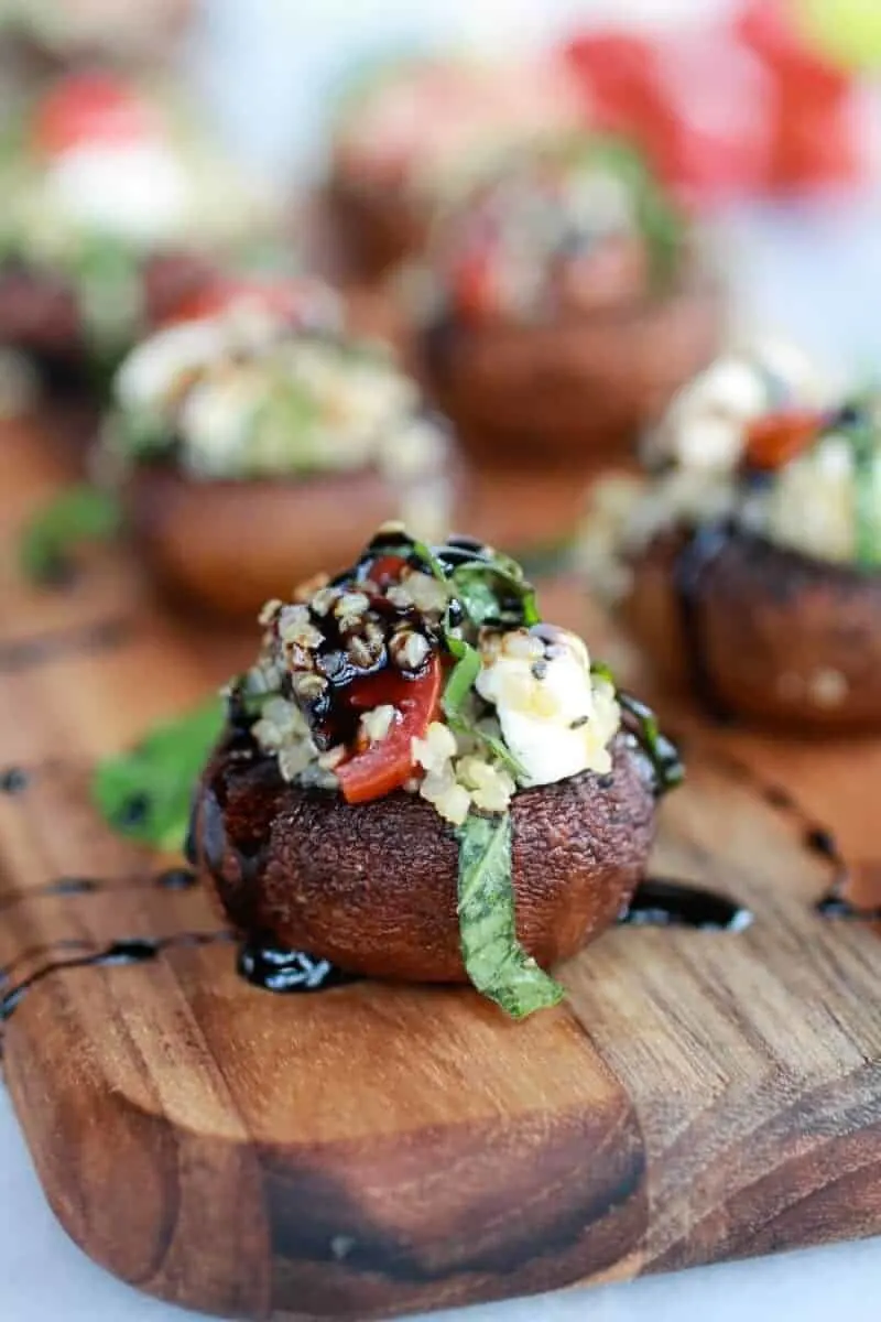 caprese-quinoa-grilled-stuffed-mushrooms-with-balsamic-glaze