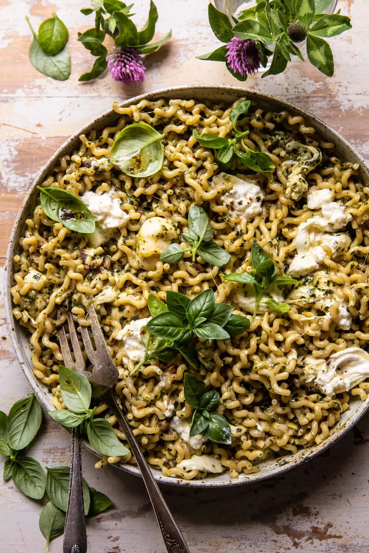 one-pot-melty-burrata-lemon-pesto-pasta