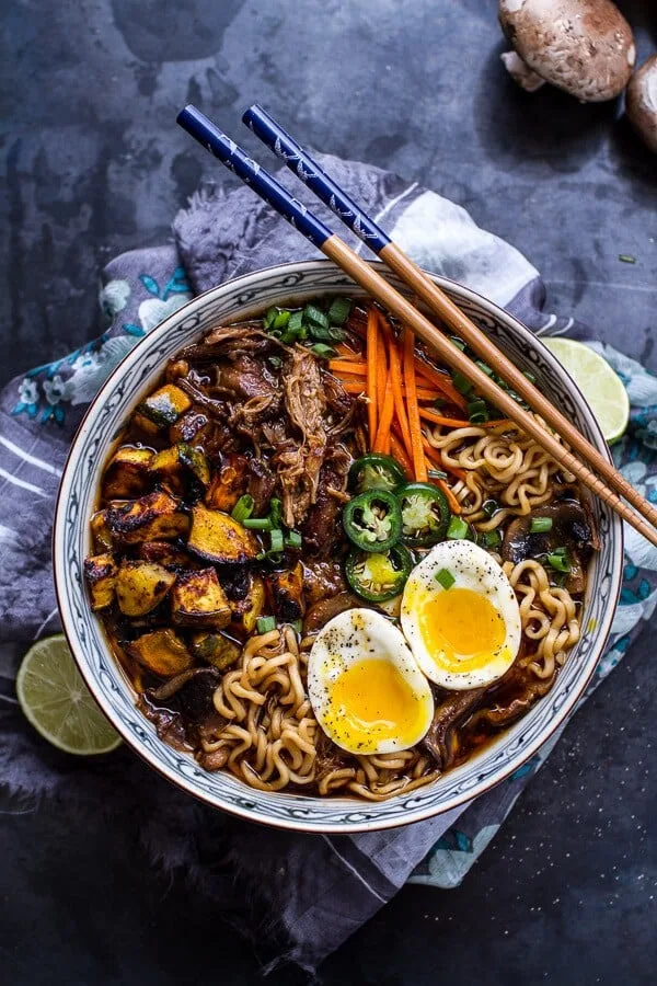 crockpot-caramelized-pork-ramen-noodle-soup-wcurry-roasted-acorn-squash