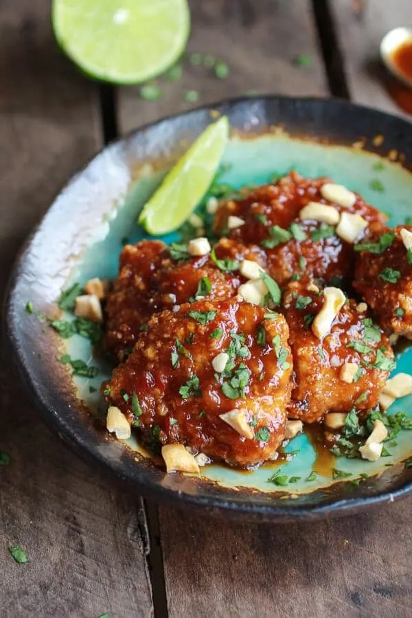 sweet-and-sour-sticky-thai-boneless-oven-baked-chicken-wings