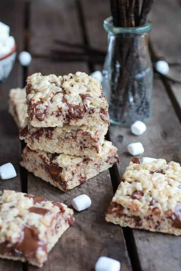 brown-butter-vanilla-bean-and-nutella-swirled-rice-krispie-treats