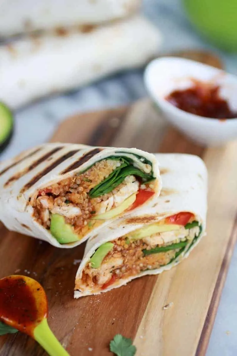 grilled-tex-mex-chicken-and-quinoa-wraps