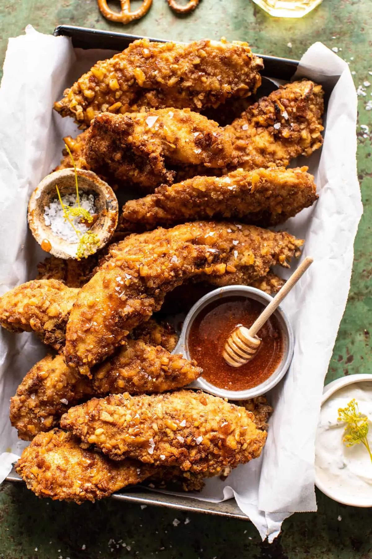 baked-hot-honey-mustard-pretzel-chicken-fingers