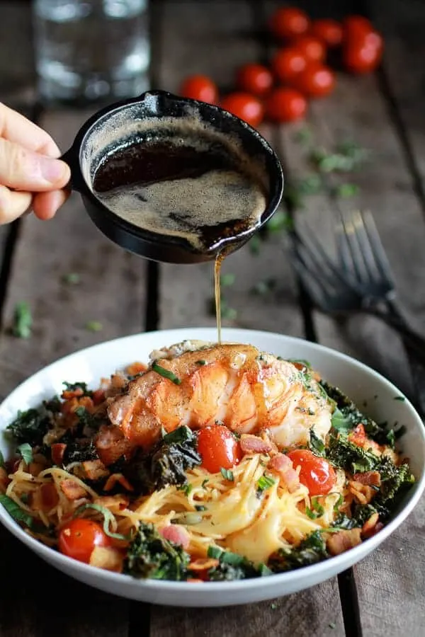 brown-butter-lobster-bacon-crispy-kale-and-fontina-pasta