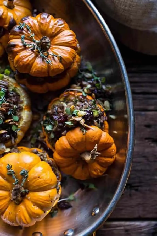 nutty-wild-rice-and-shredded-brussels-sprout-stuffed-mini-pumpkins