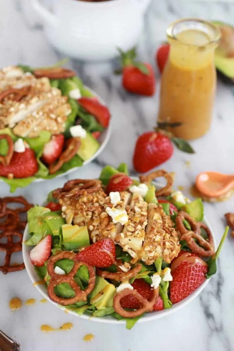 honey-mustard-pretzel-crusted-chicken-salad-with-spicy-honey-mustard-dressing