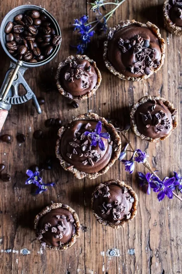 mini-vegan-no-bake-chocolate-mocha-fudge-and-coconut-tarts