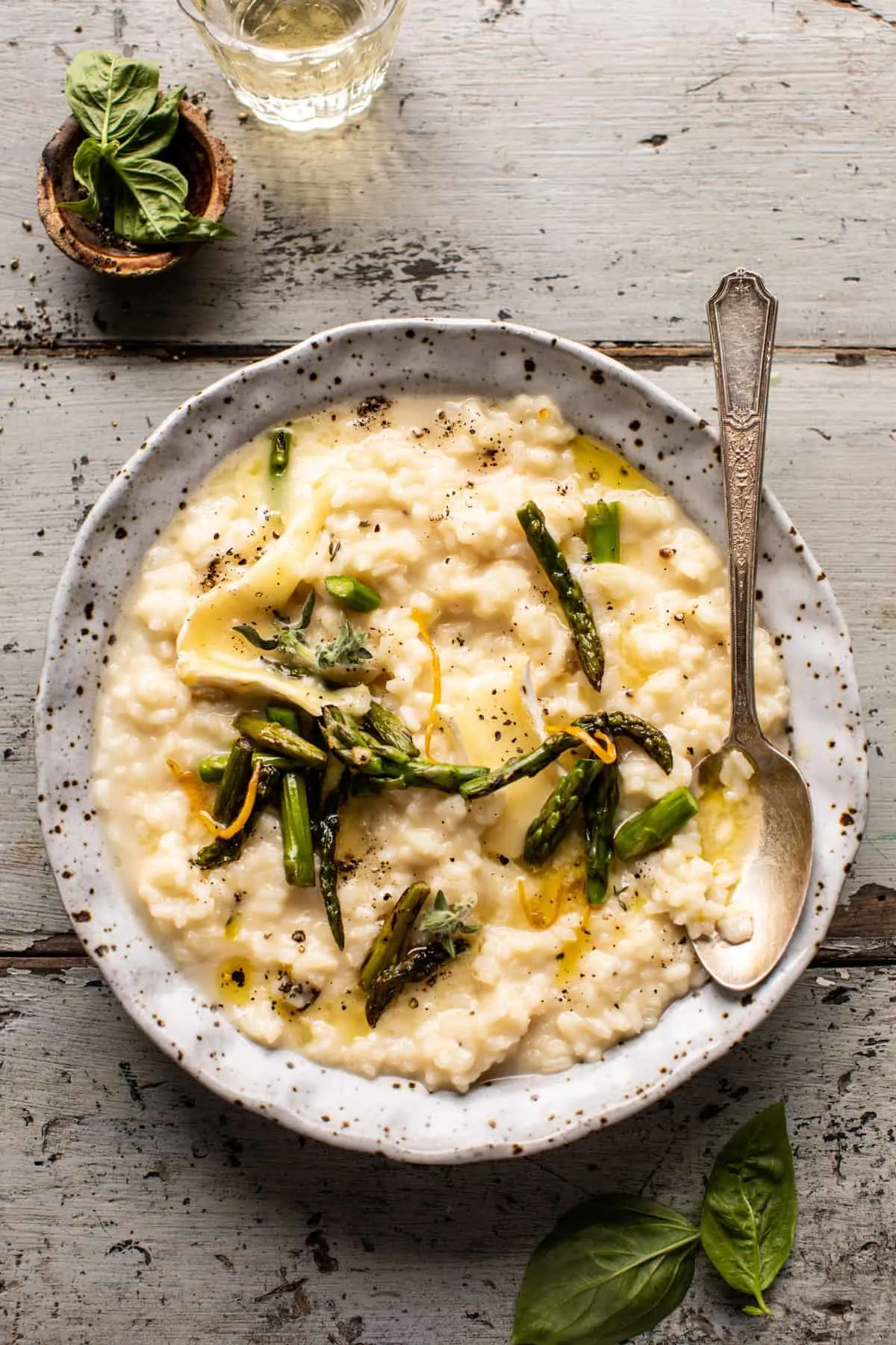 no-stir-brie-risotto-with-lemon-butter-asparagus
