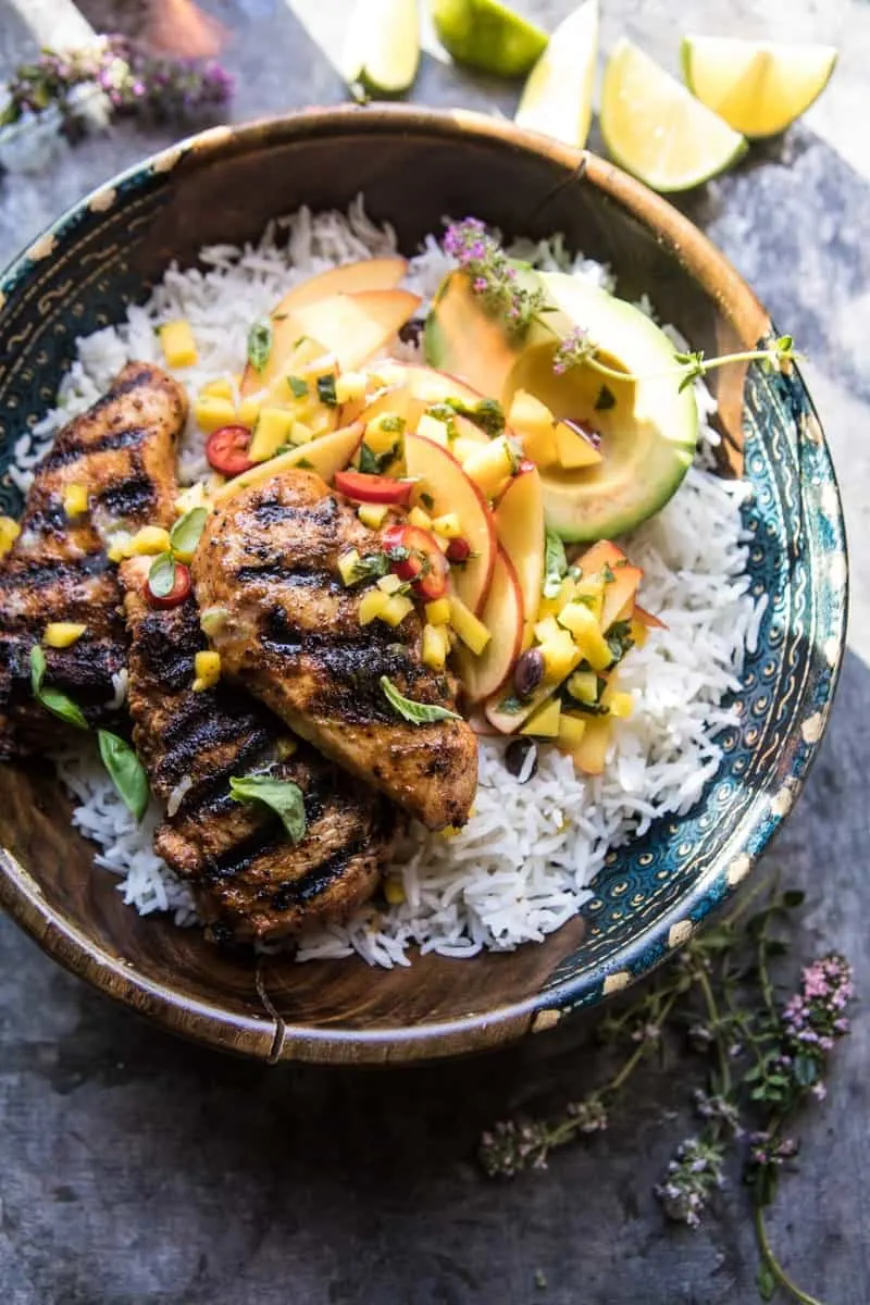 20-minute-grilled-jerk-chicken-with-mango-nectarine-salsa
