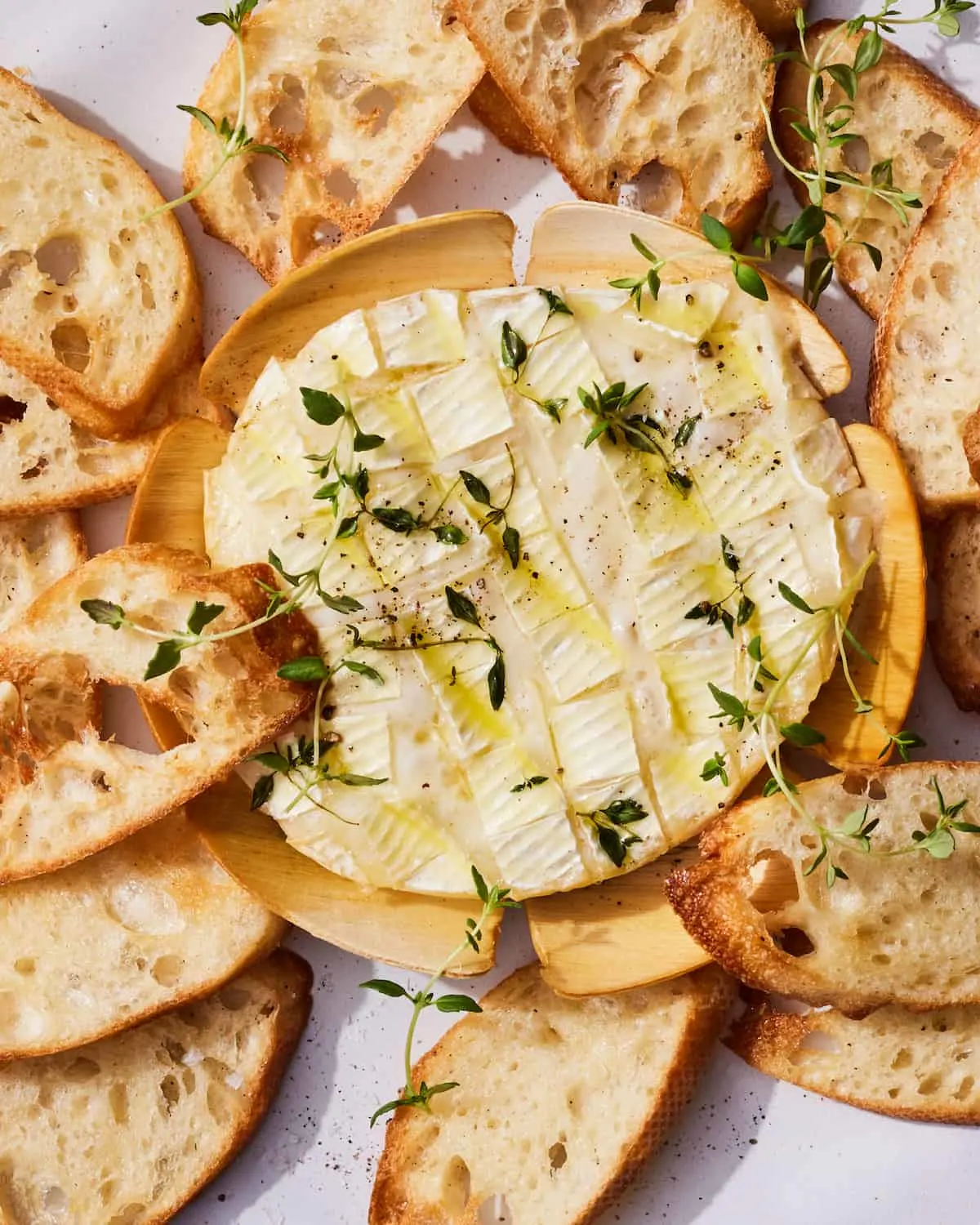 thyme-and-garlic-baked-camembert