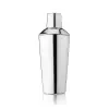 Cocktail shaker components (large stainless steel tumbler, rubber  rimmed glass, smaller stainless steel tumbler)