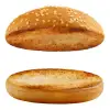 hamburger buns, toasted or grilled