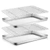 Babish wire rack set in rimmed baking sheet