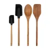 wooden spoon or rubber spatula