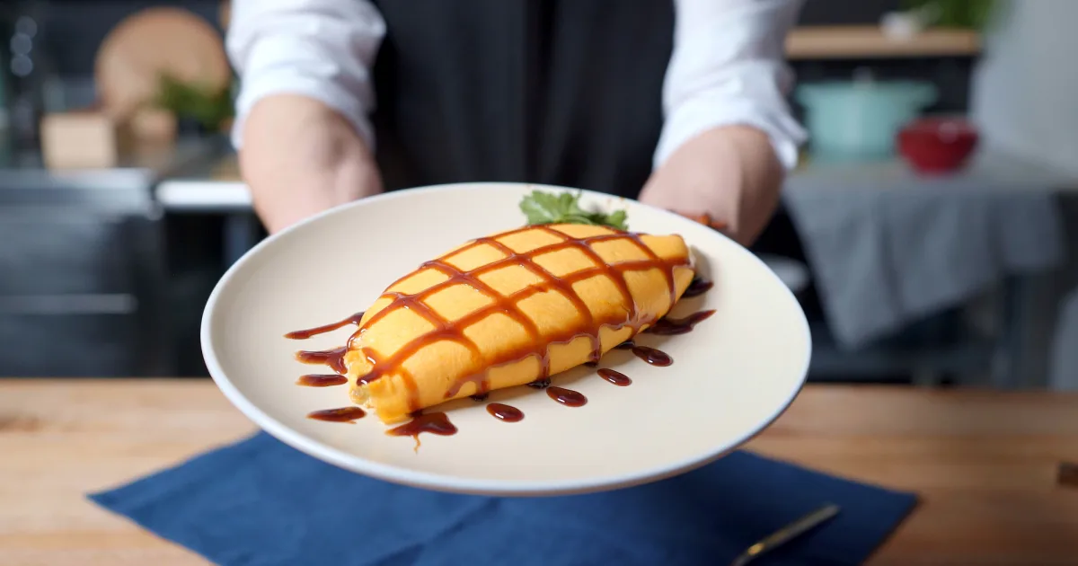 Curry Risotto Omurice inspired by Food Wars! Babish