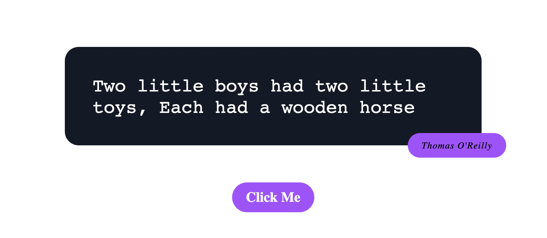 Homepage for the random quote generator