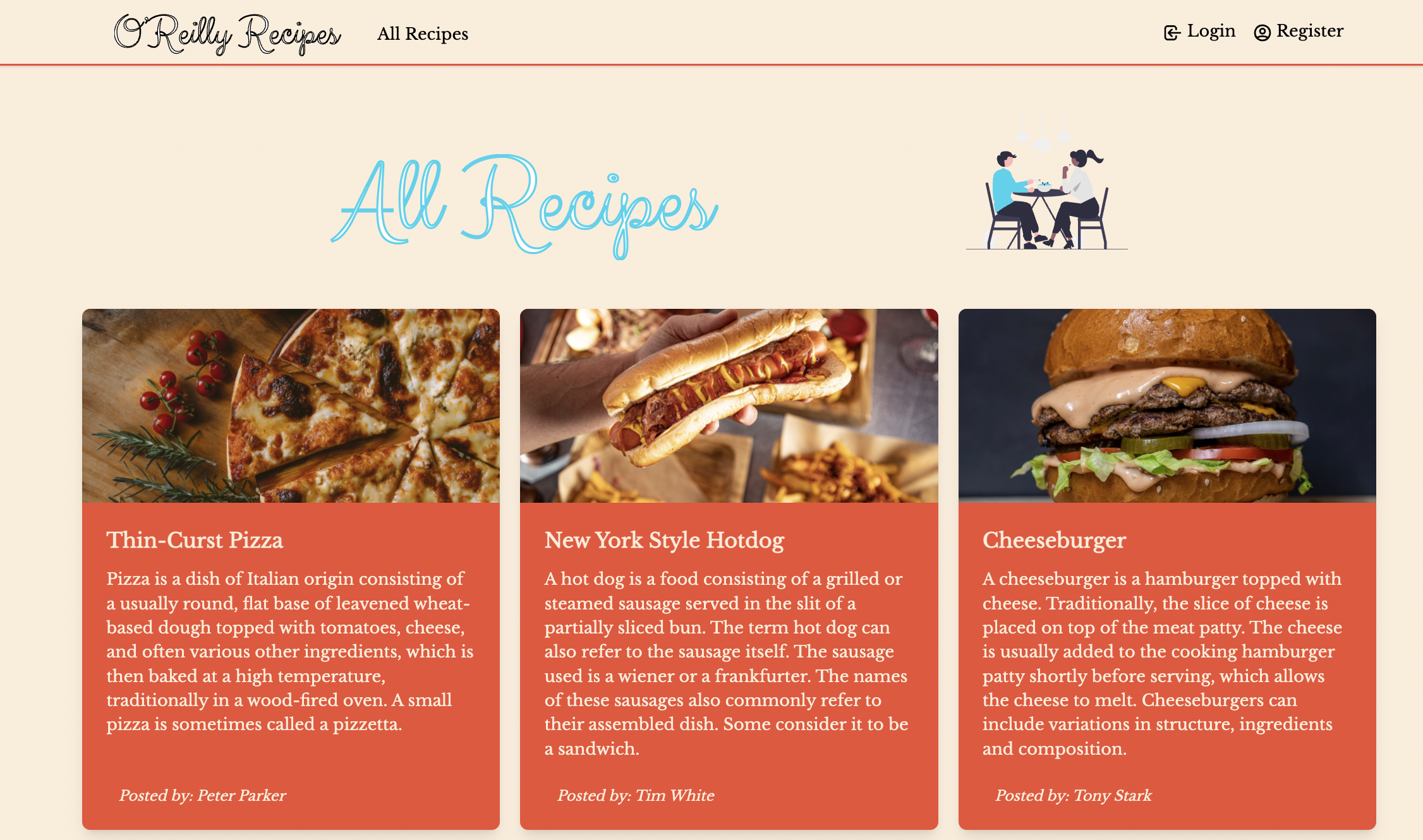 Homepage layout