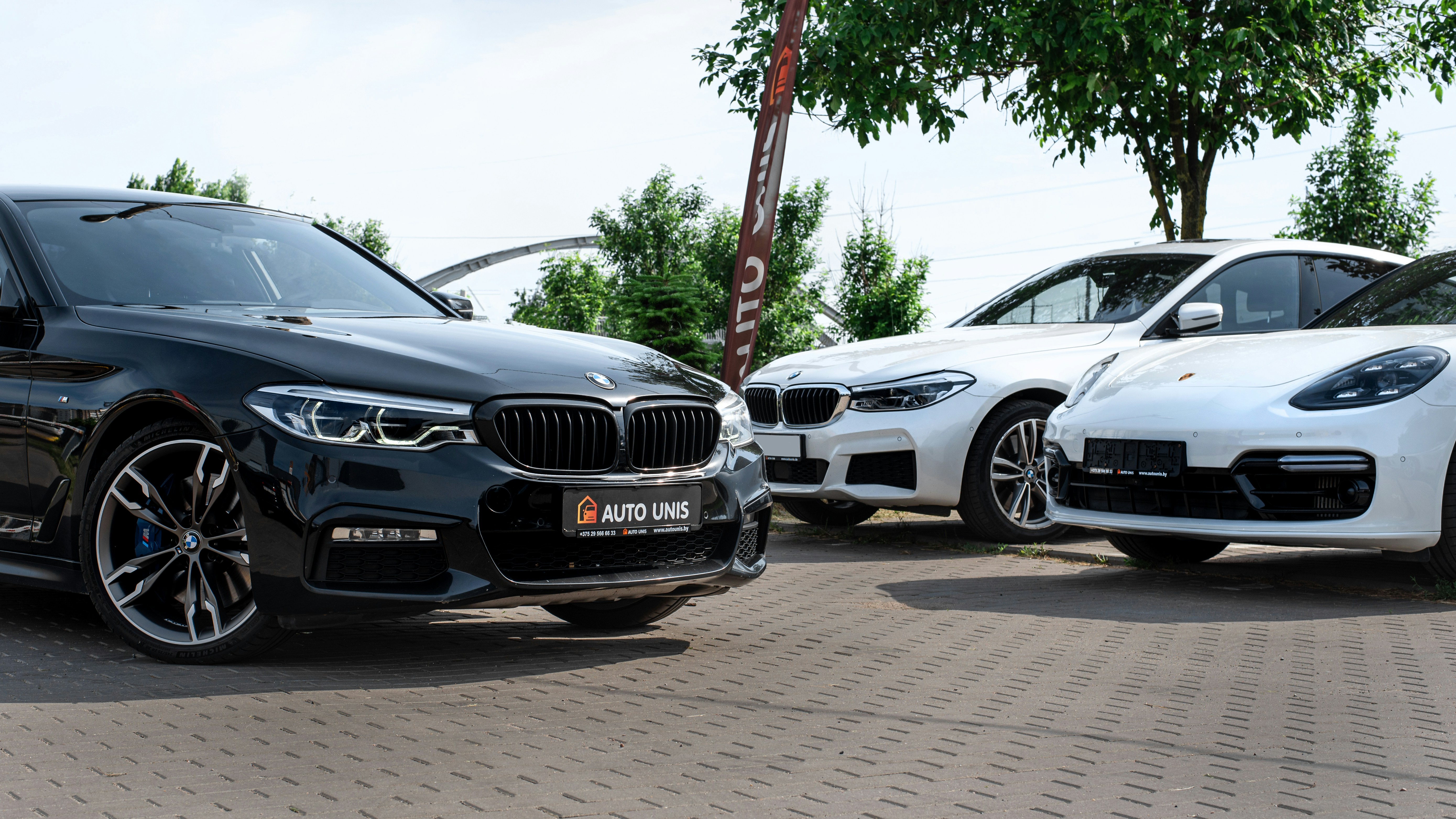 New cars outside at a dealership